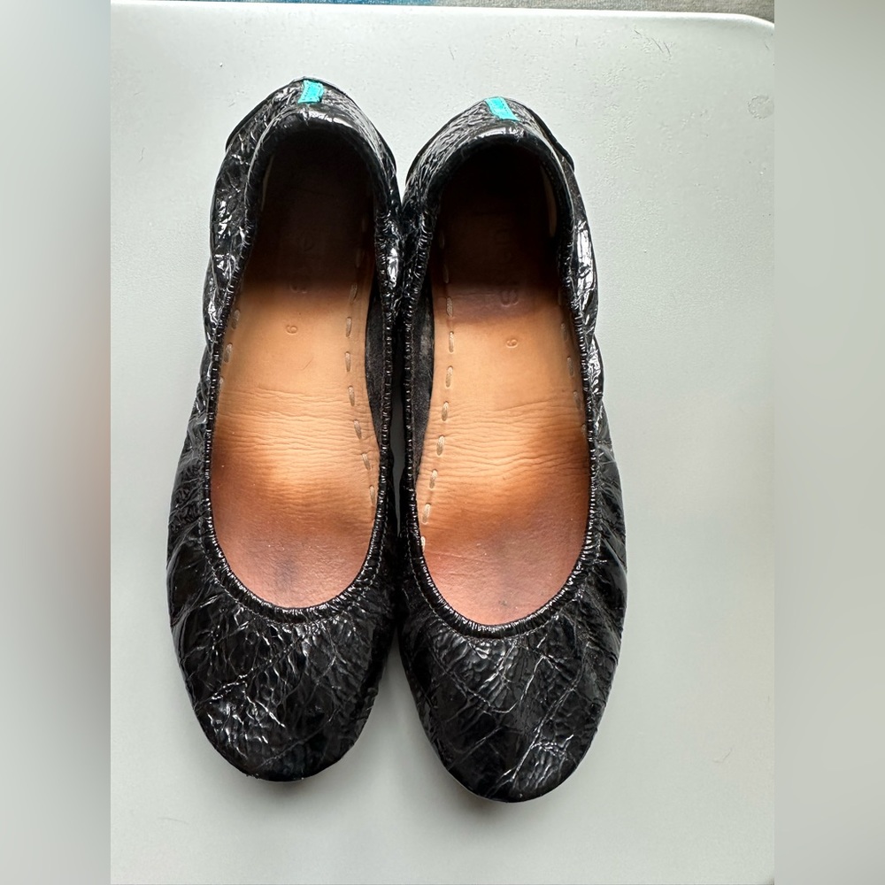Tieks Obsidian Black Patent Size 9